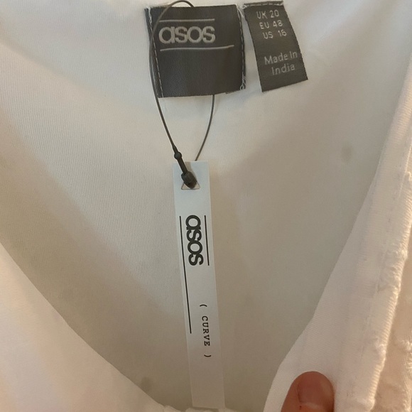 NWT ASOS White Tea Dress - Picture 6 of 10